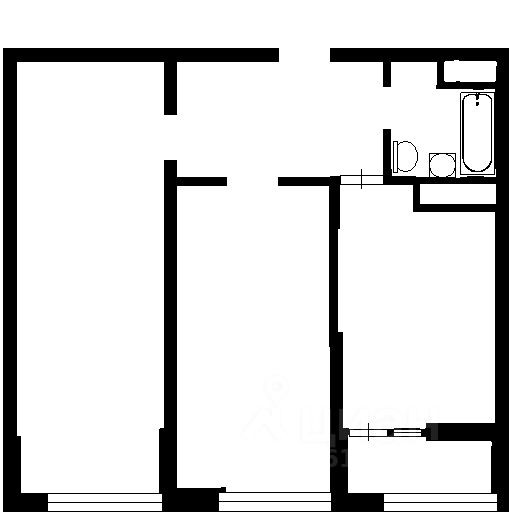 Планировка этой квартиры по данным Циан