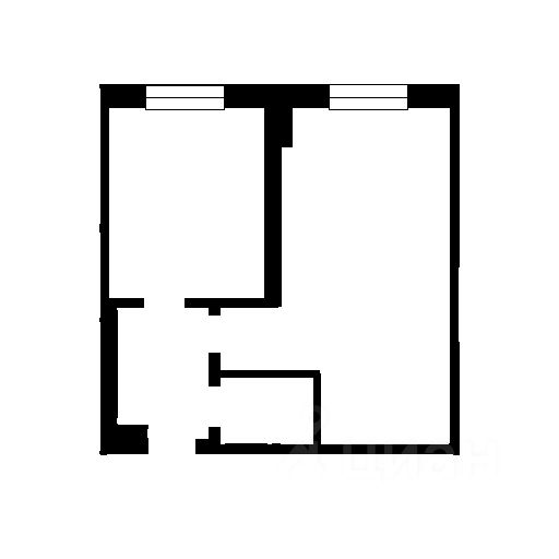 Планировка этой квартиры по данным Циан