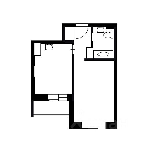 Планировка этой квартиры по данным Циан