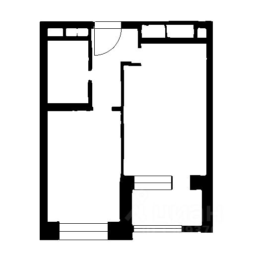 Планировка этой квартиры по данным Циан