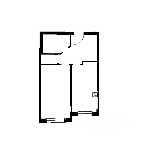 Планировка этой квартиры по данным Циан