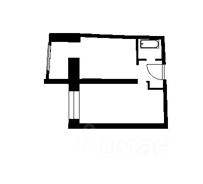 Планировка этой квартиры по данным Циан