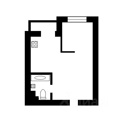 Планировка этой квартиры по данным Циан