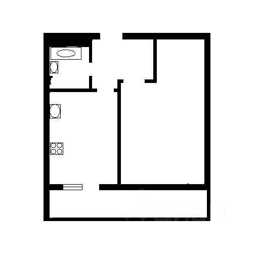 Планировка этой квартиры по данным Циан