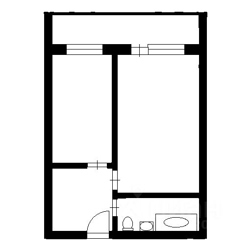 Планировка этой квартиры по данным Циан