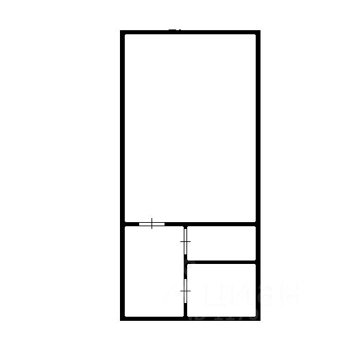 Планировка этой квартиры по данным Циан
