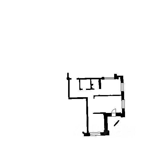 Планировка этой квартиры по данным Циан