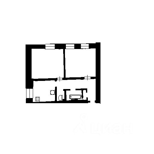 Планировка этой квартиры по данным Циан