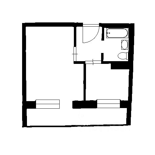 Планировка этой квартиры по данным Циан
