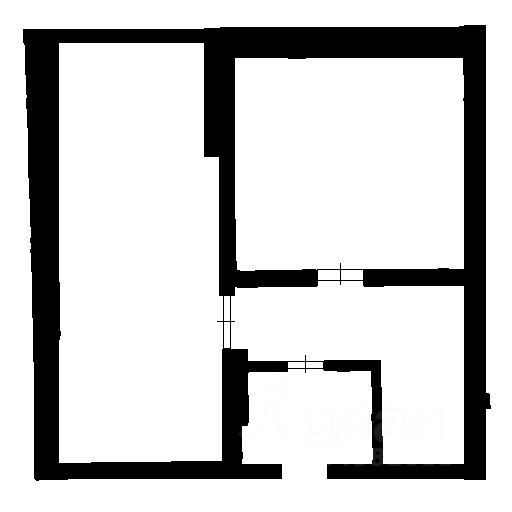Планировка этой квартиры по данным Циан
