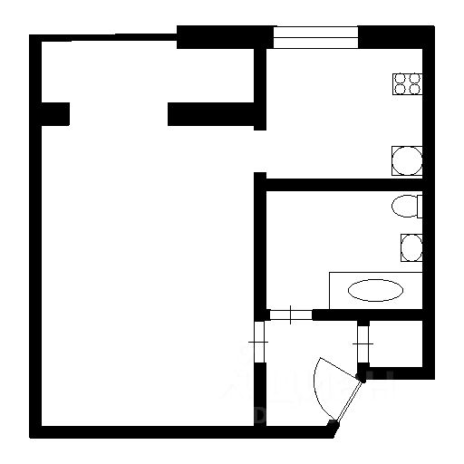 Планировка этой квартиры по данным Циан