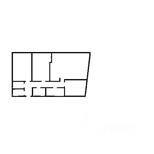 Планировка этой квартиры по данным Циан