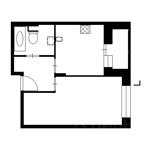 Планировка этой квартиры по данным Циан