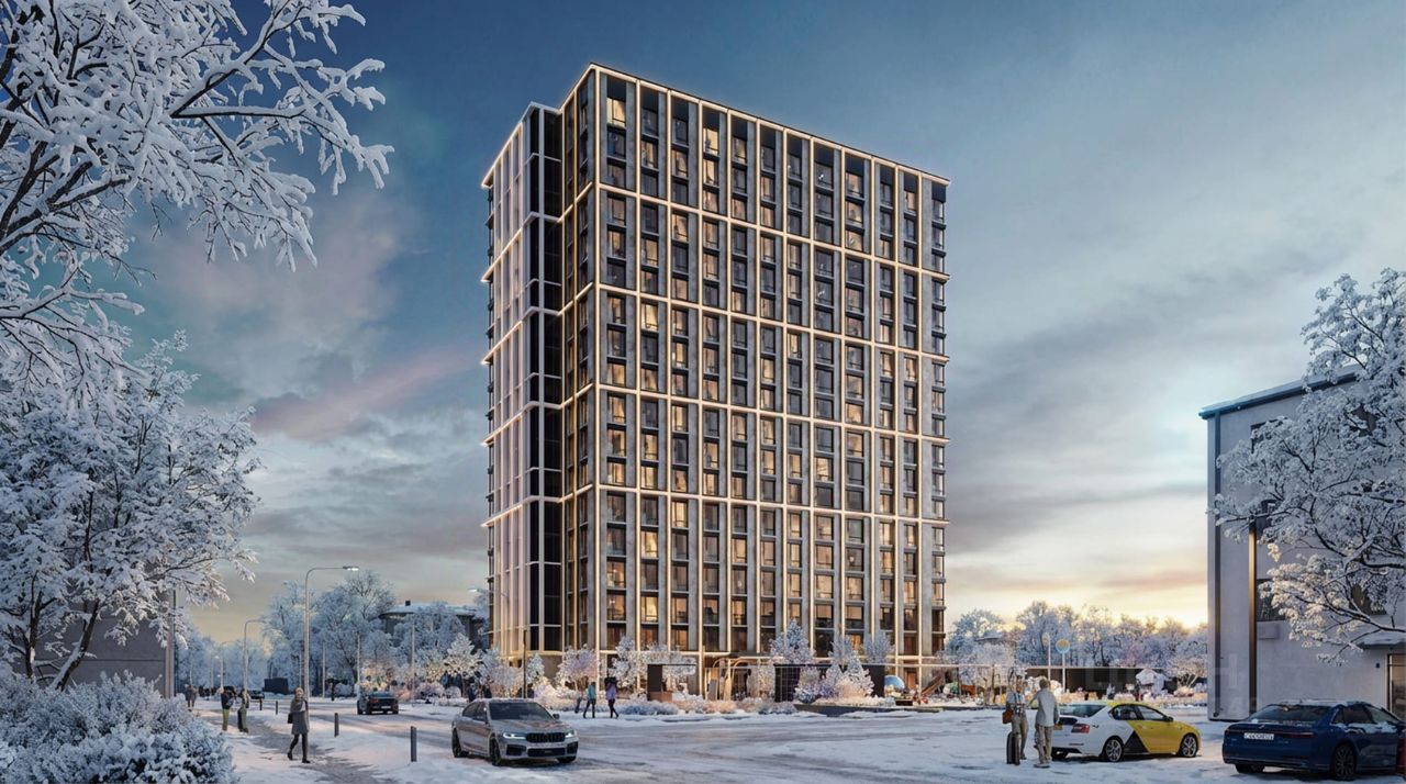 Апарт-студия, 29,4 м², 15/18 этаж