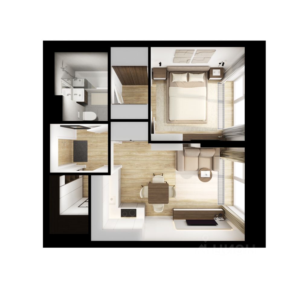 1-комн.кв., 36 м², 17/32 этаж