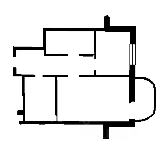 Планировка этой квартиры по данным Циан