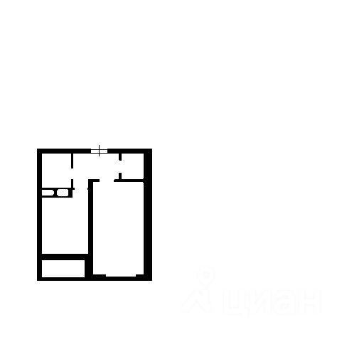 Планировка этой квартиры по данным Циан