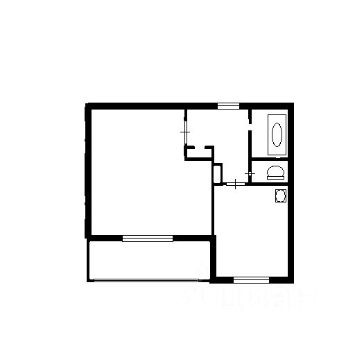 Планировка этой квартиры по данным Циан