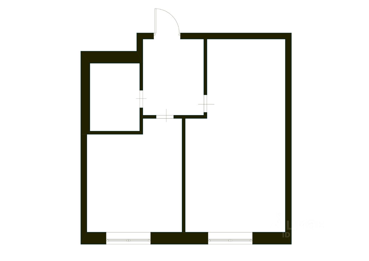 Планировка этой квартиры по данным Циан