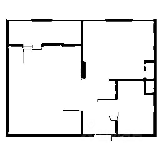 Планировка этой квартиры по данным Циан