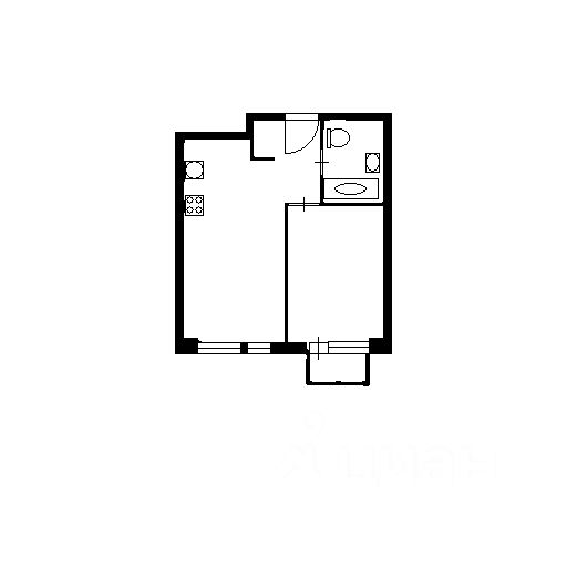 Планировка этой квартиры по данным Циан