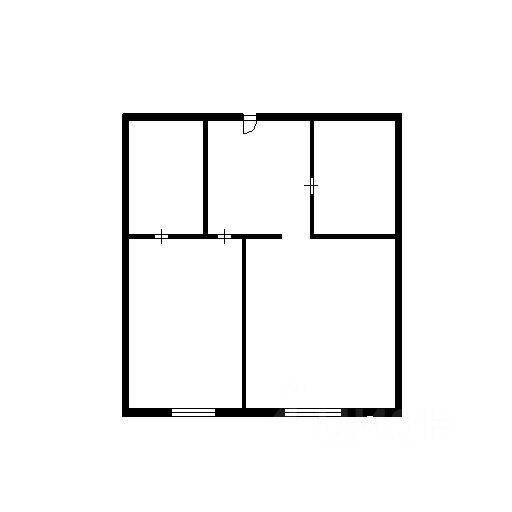 Планировка этой квартиры по данным Циан