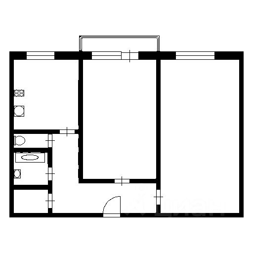 Планировка этой квартиры по данным Циан