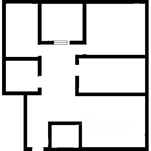 Планировка этой квартиры по данным Циан