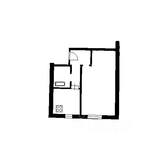 Планировка этой квартиры по данным Циан