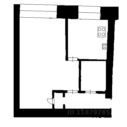 Планировка этой квартиры по данным Циан