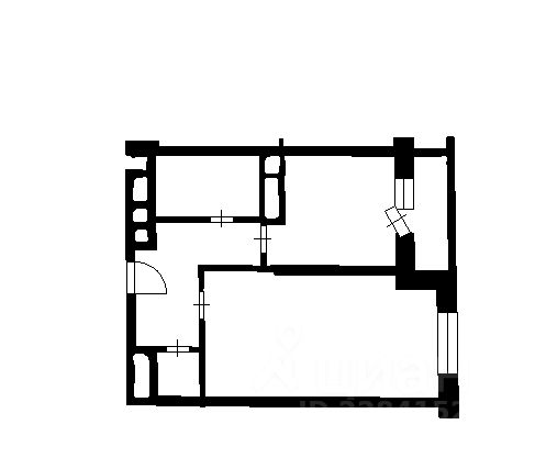 Планировка этой квартиры по данным Циан