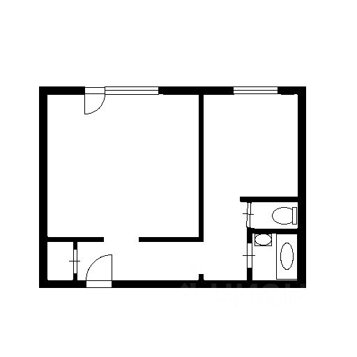 Планировка этой квартиры по данным Циан