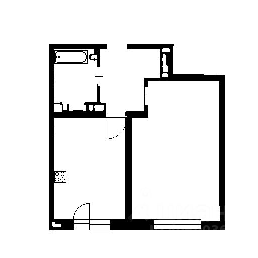 Планировка этой квартиры по данным Циан