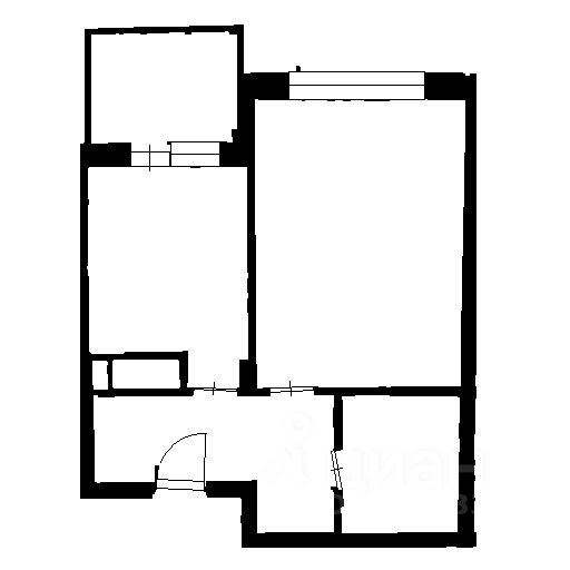 Планировка этой квартиры по данным Циан