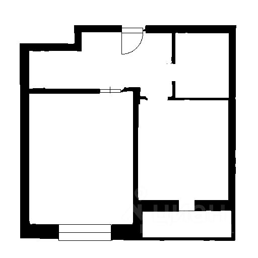 Планировка этой квартиры по данным Циан