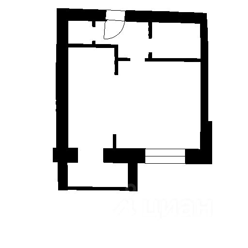 Планировка этой квартиры по данным Циан