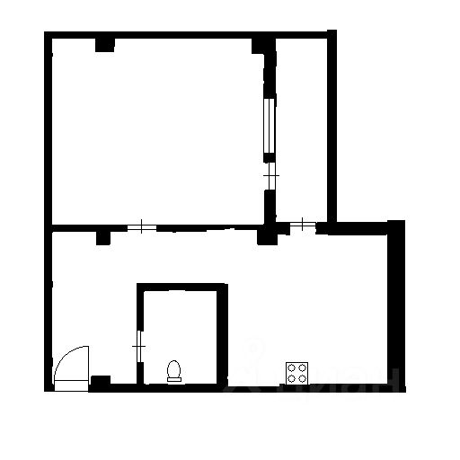 Планировка этой квартиры по данным Циан