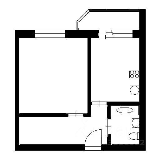 Планировка этой квартиры по данным Циан