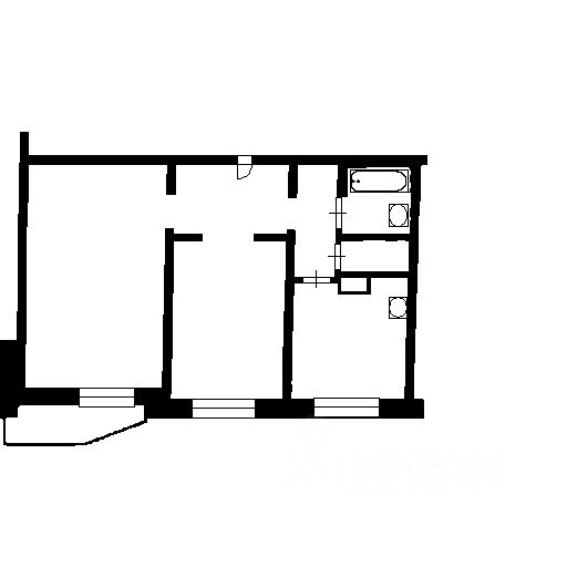 Планировка этой квартиры по данным Циан