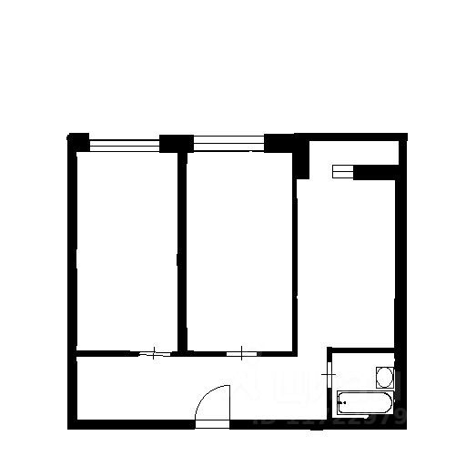 Планировка этой квартиры по данным Циан