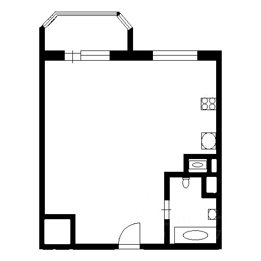 Планировка этой квартиры по данным Циан