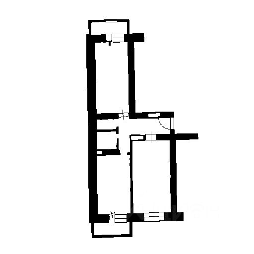 Планировка этой квартиры по данным Циан