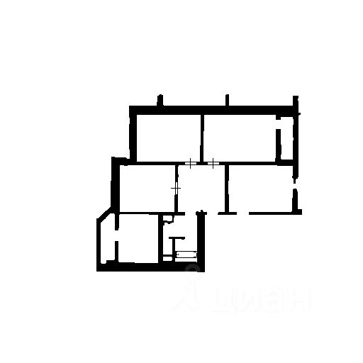 Планировка этой квартиры по данным Циан