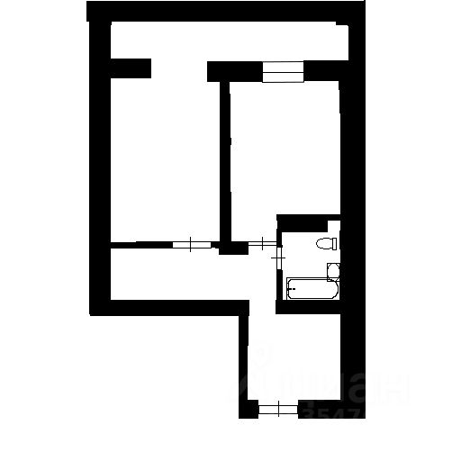 Планировка этой квартиры по данным Циан