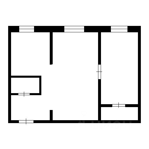 Планировка этой квартиры по данным Циан