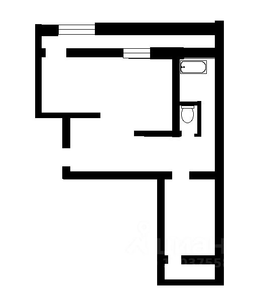 Планировка этой квартиры по данным Циан