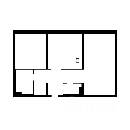 Планировка этой квартиры по данным Циан