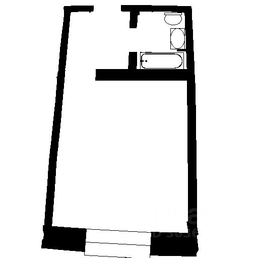 Планировка этой квартиры по данным Циан