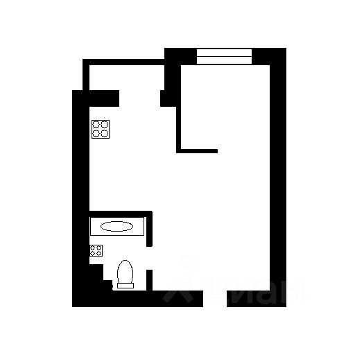 Планировка этой квартиры по данным Циан