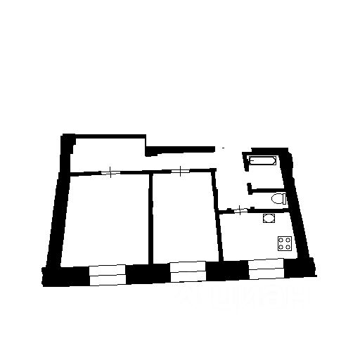 Планировка этой квартиры по данным Циан